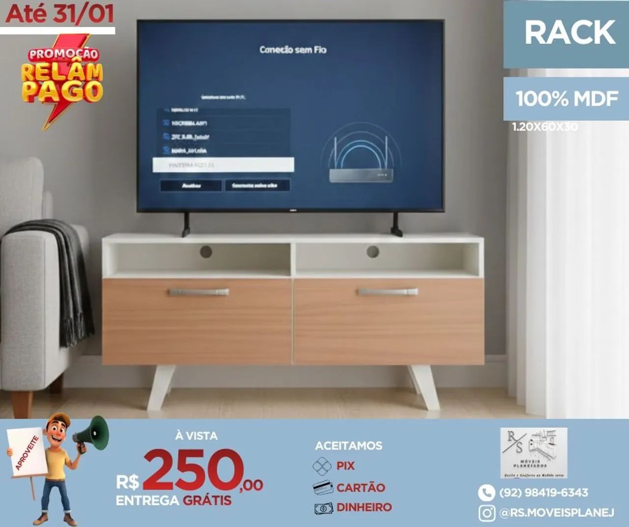 PROMOÇÃO DE RACK DE TV  - Foto 5