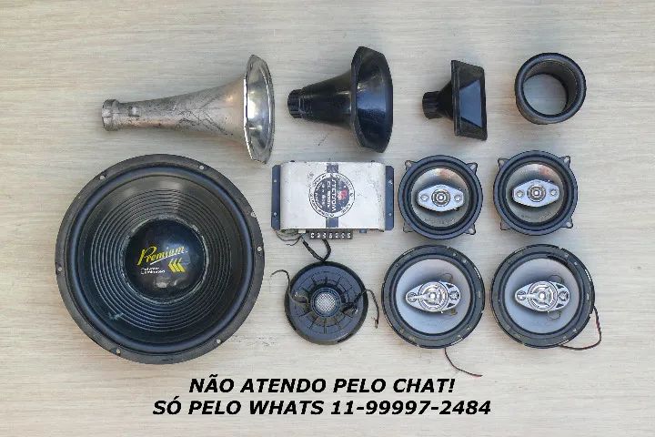 Sub corneta módulo e falantes LEIA!