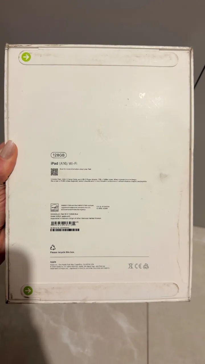 IPAD 11 A16 Wi-Fi AZUL - NOVO NA CAIXA  - Foto 3