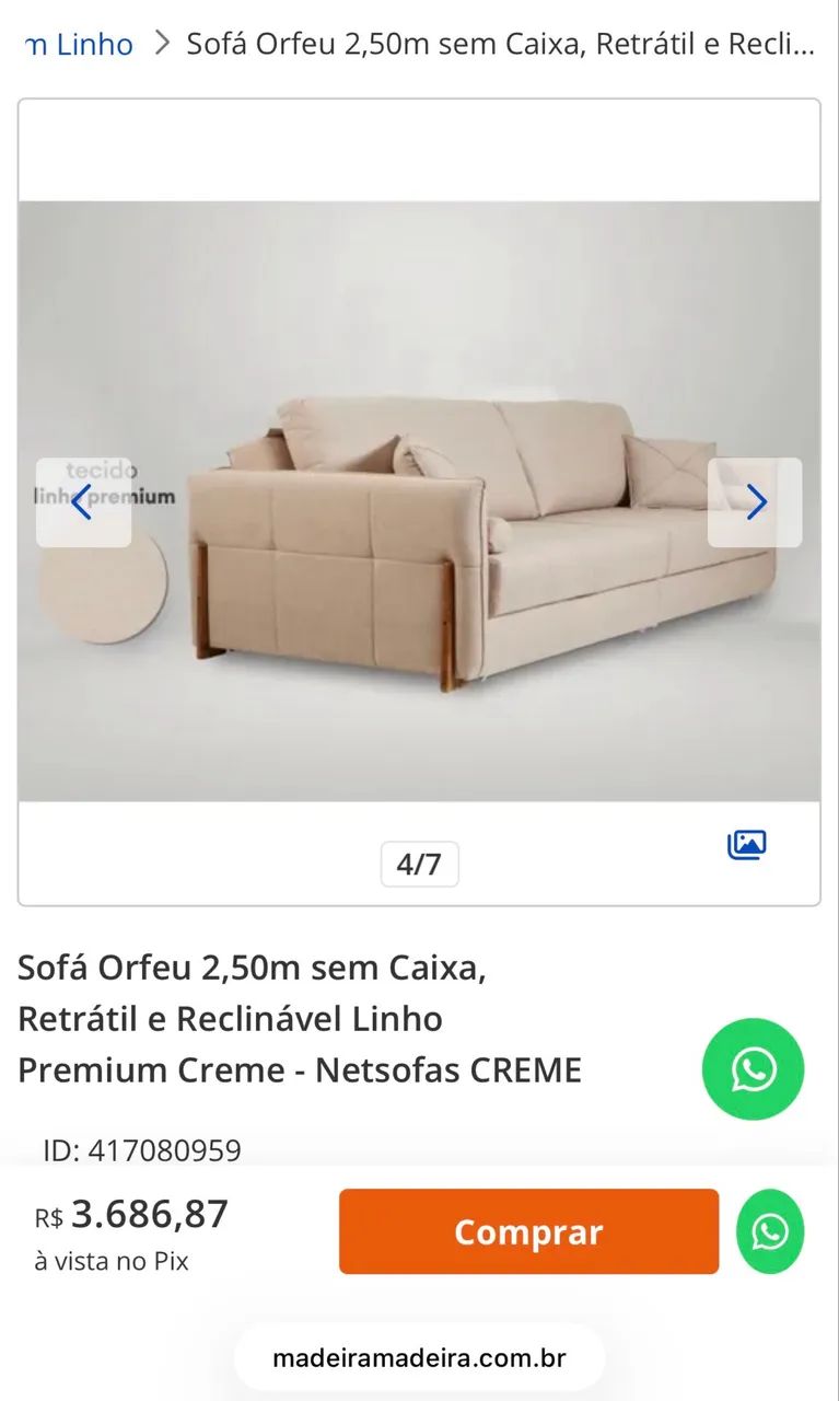Sofá novo, nunca usado  - Foto 5