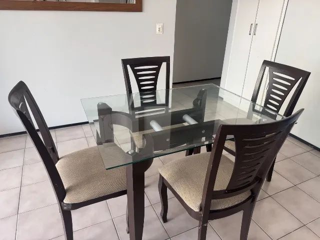 Conjunto de mesa de jantar de 4 lugares - Foto 3