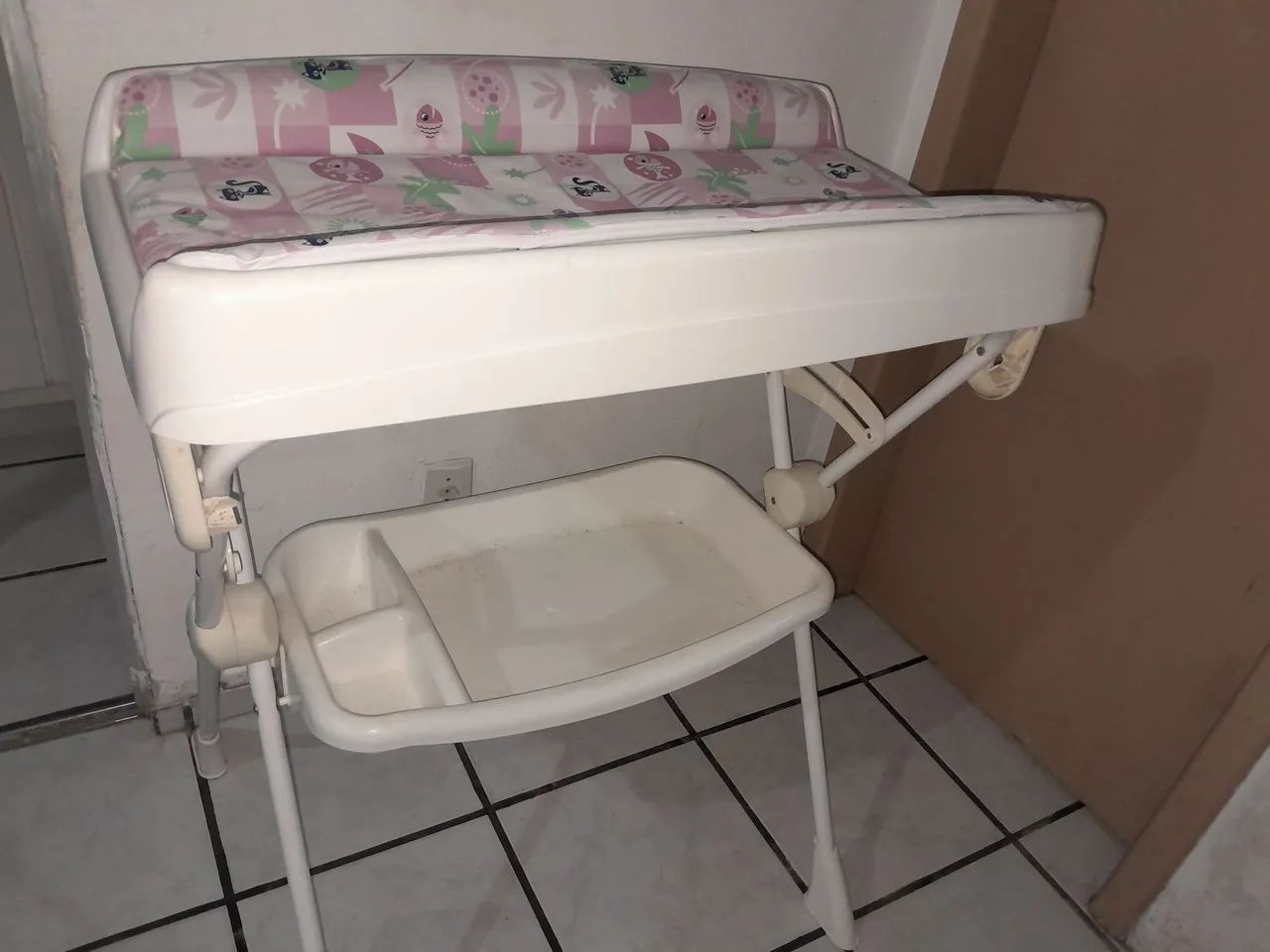 Trocador de bebe rosa  - Foto 3