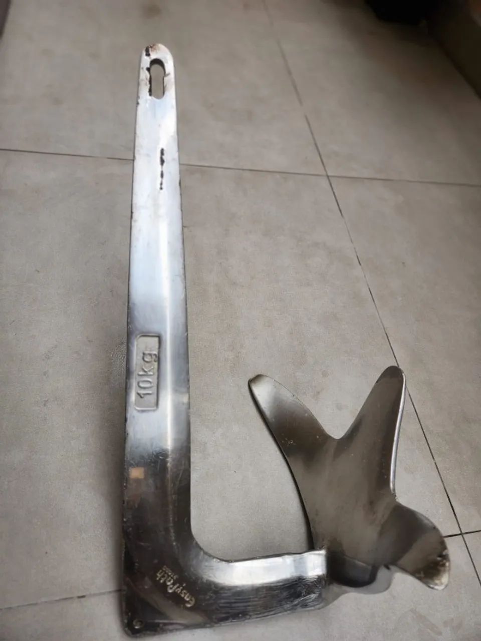 Âncora Bruce de Aço Inox 316 Polida de 10kg para Barco e Lancha - Foto 5