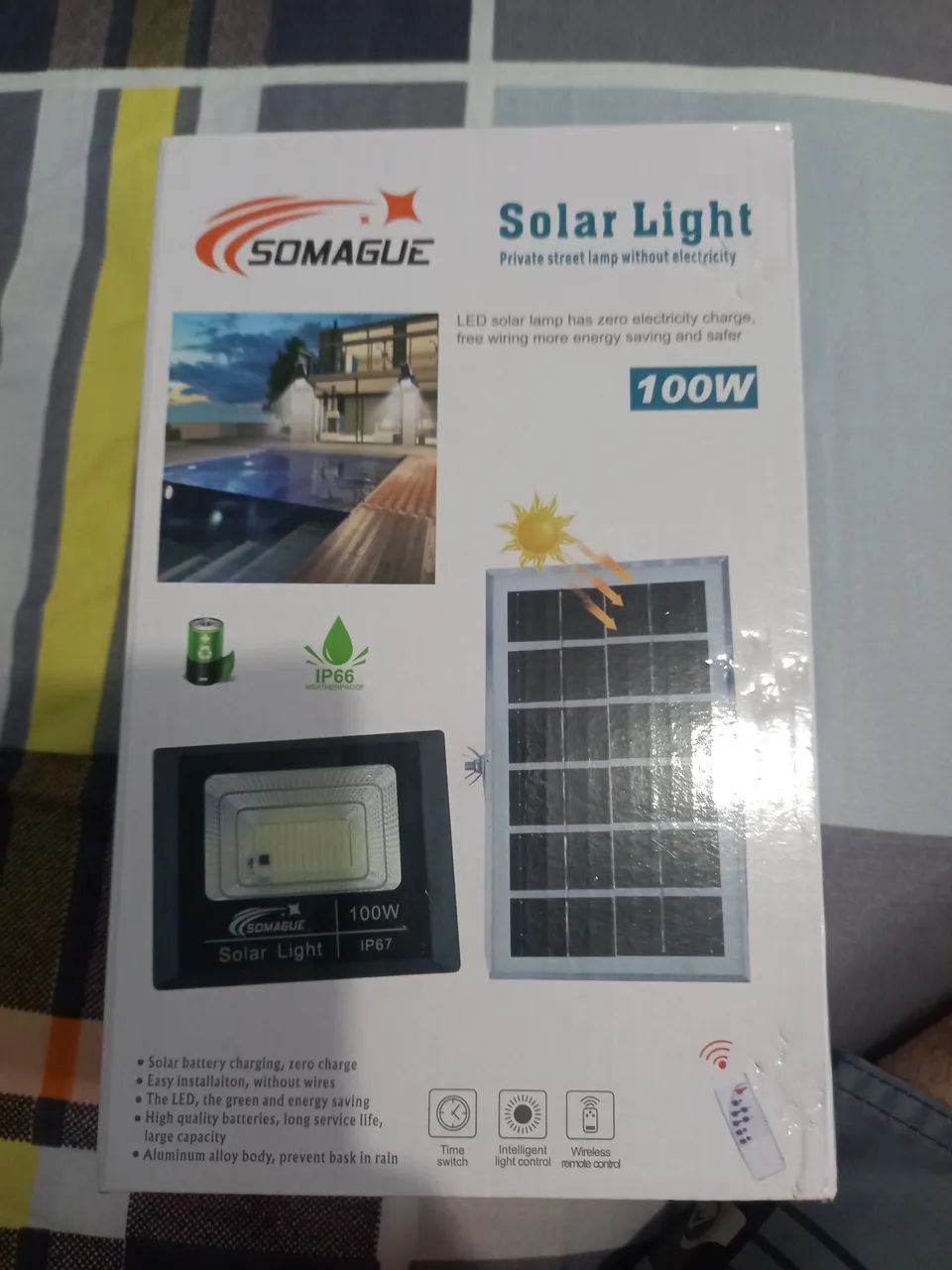 Refletor de led solar 100w  - Foto 2