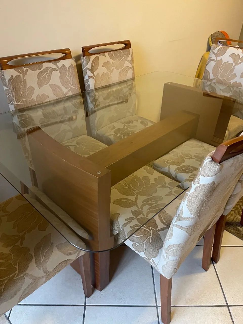 Mesa de jantar de vidro 6 lugares - Foto 4