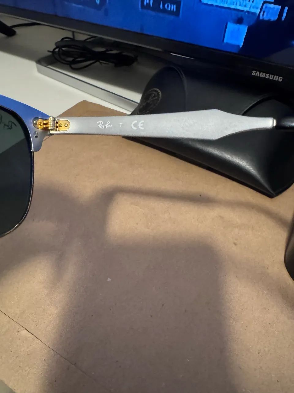Oculos Ray Ban Clubmaster Aluminium modelo rb3507 - Foto 5