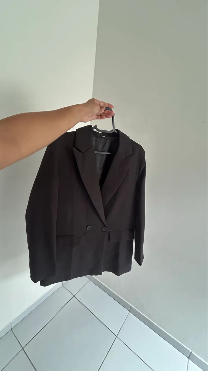 Blazer Oversized Preto - Tam. P | Perfeito Estado - Foto 4