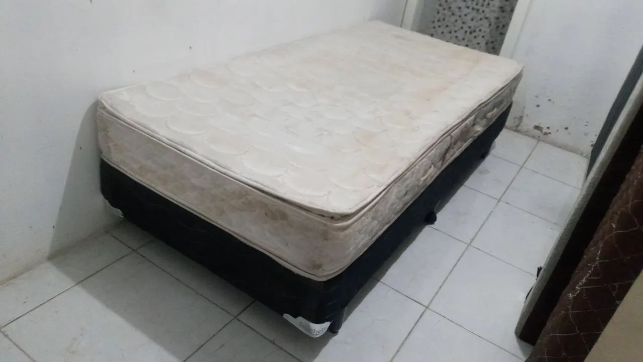 Cama solteiro , base e colchão , entrega grátis - Foto 4