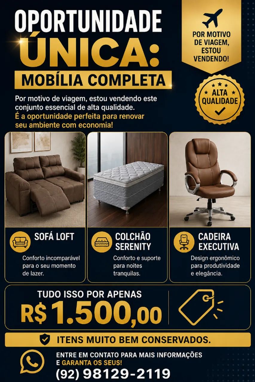 SOFA RETRATIL , UMA CAMA BOX DE SOLTEIRO MAISUMA CADEIRA EXECUTIVA