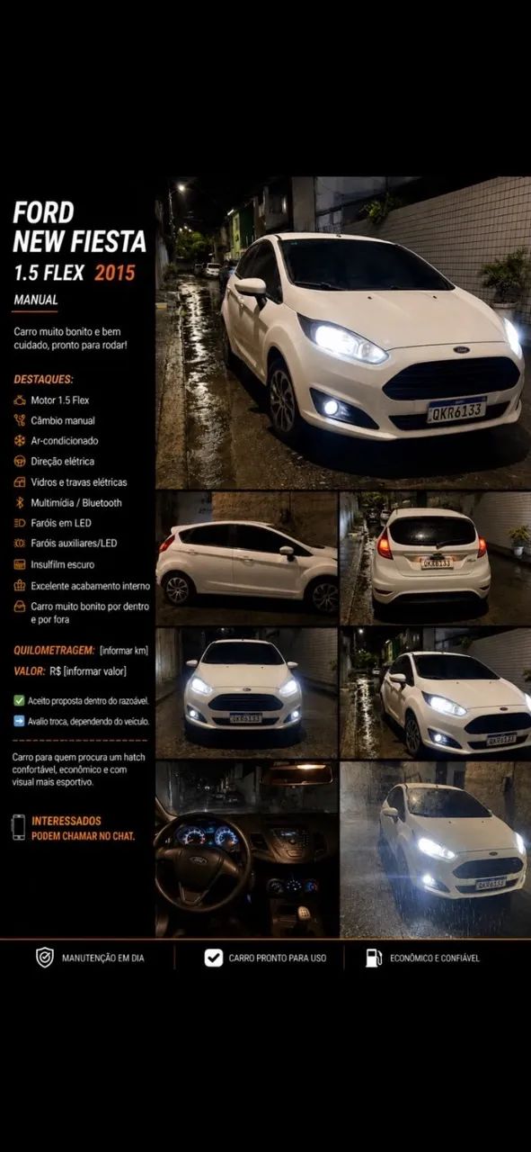 Ford Fiesta Fiesta 1.5 16V Flex Mec. 5p 2015
