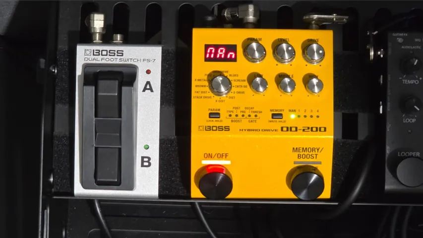 Pedal BOSS OD-200 e BOSS FS-7 - Instrumentos musicais - Centro