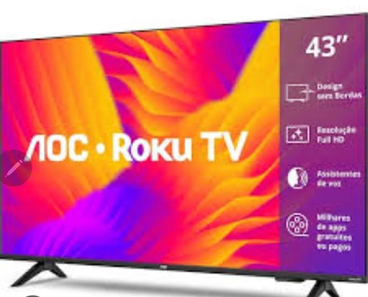 TV smart OAC Roku 43 polegadas  - Foto 2