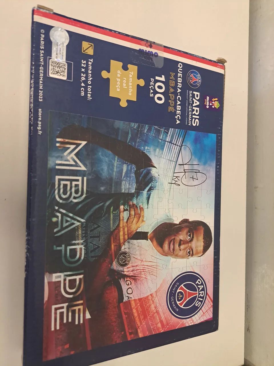 Quebra cabeça Mbappé paris 100 peças - Foto 2