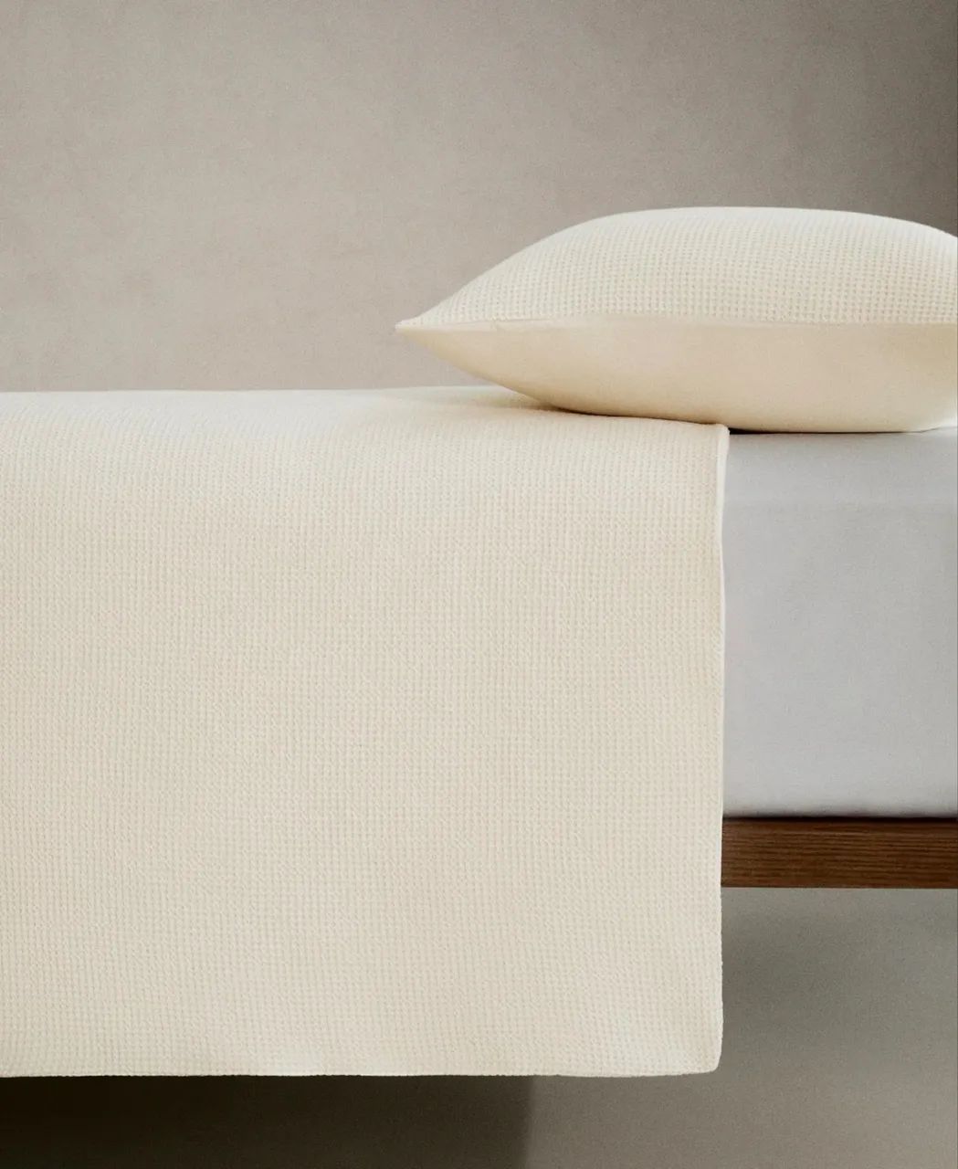 Capa de edredom em piquet Zara Home solteiro 
