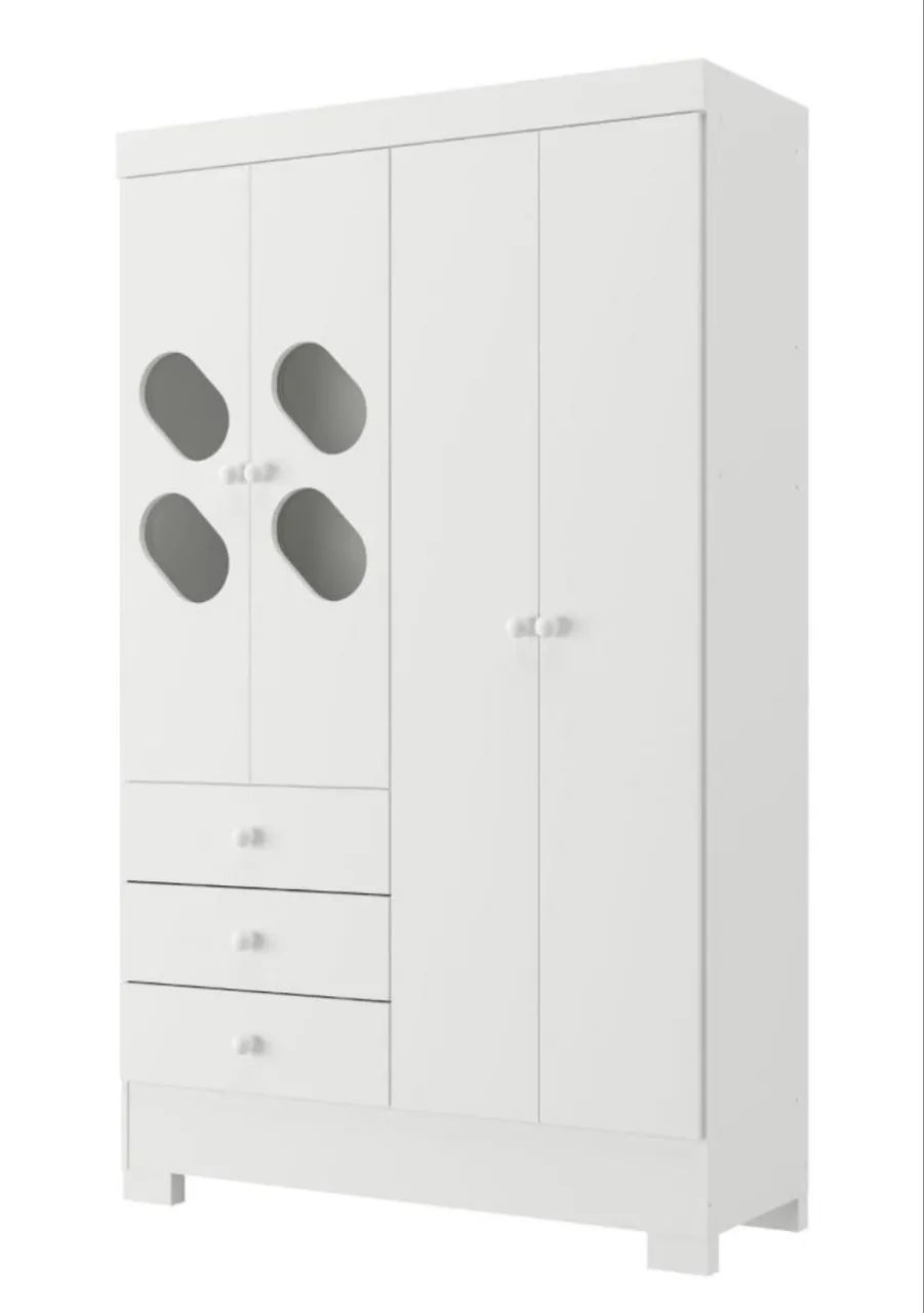 Guarda Roupa Infantil Branco - Foto 2