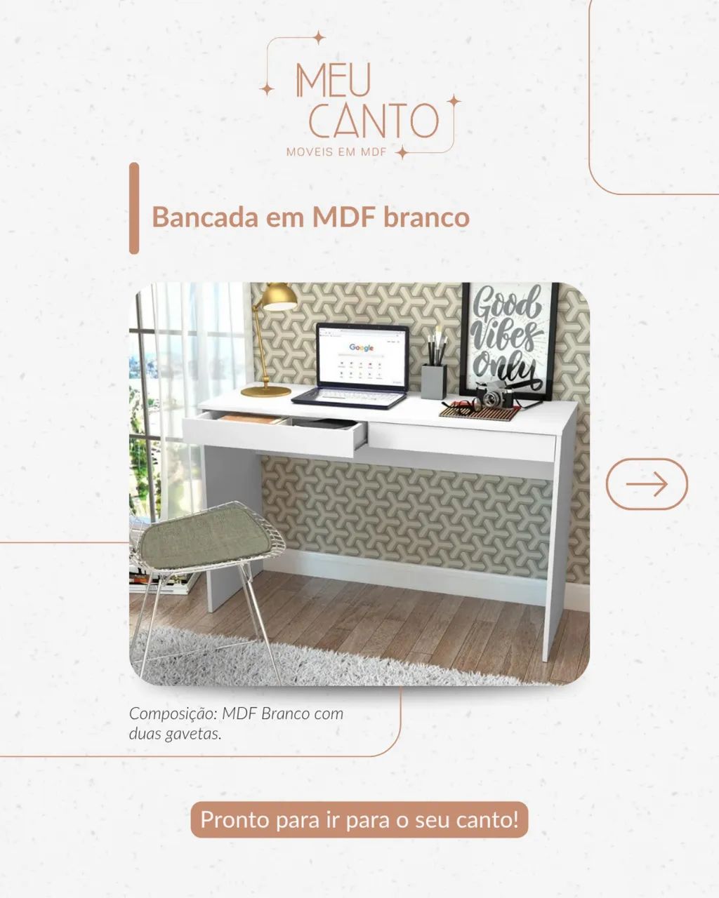 Bancada MDF Nova - Entrega Rápida - Foto 2
