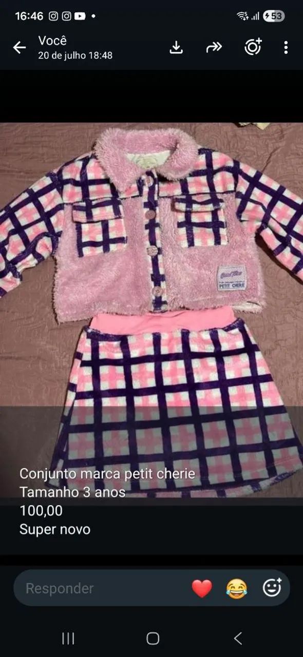 Conjunto petit cherie