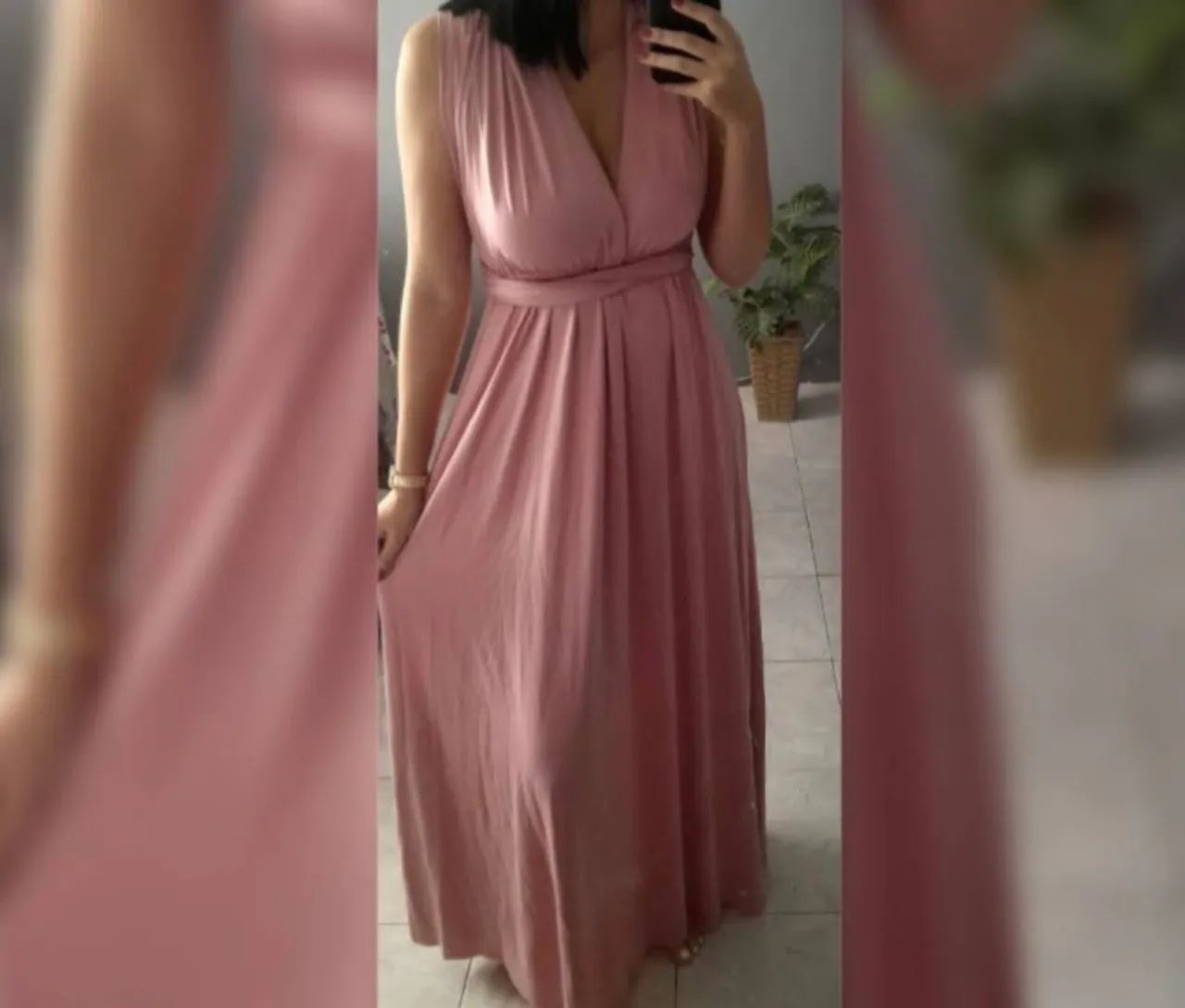 Vestido longo multi formas Rose gold  - Foto 2
