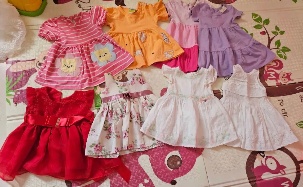 Lote de vestidos bebê 