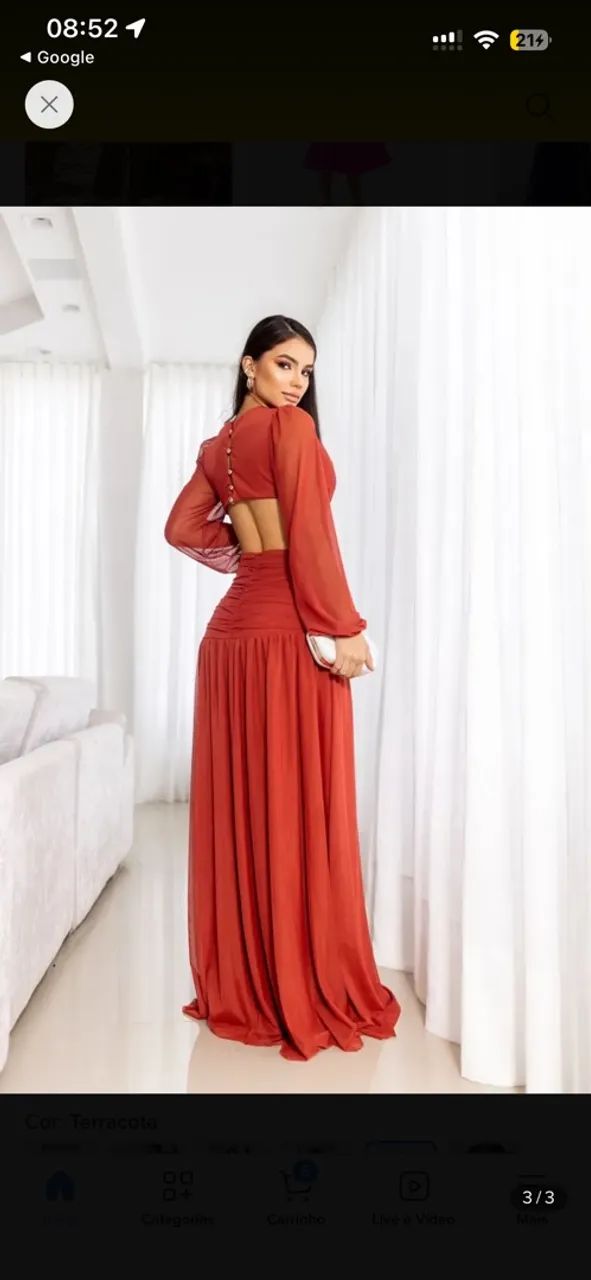 Vestido longo de festa - Foto 2