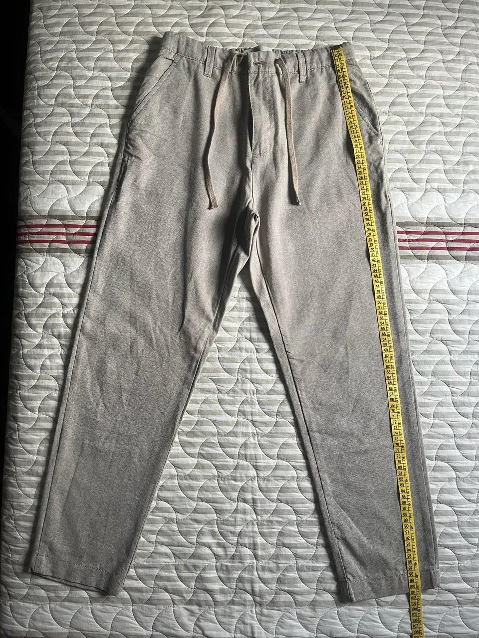 Calça algodão masculina relaxed tamanho 40