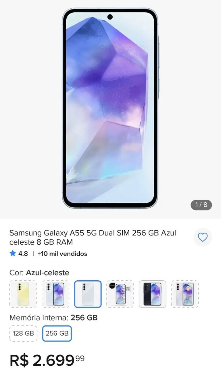 Samsung A55 5G 256Gb - Foto 3