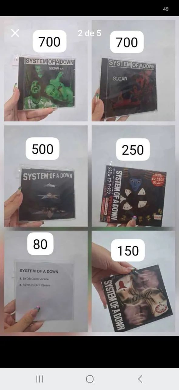 Cds originais e raros System of a down importados SOAD - Foto 2