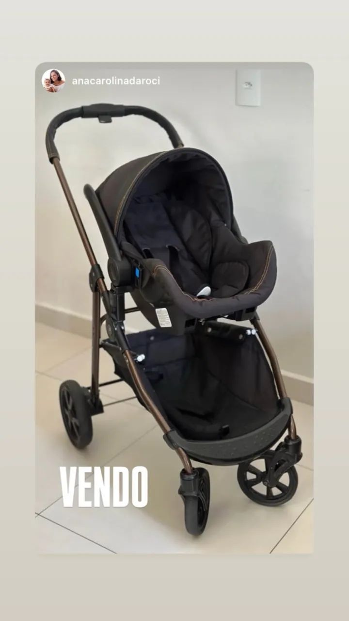 Carrinho de Bebê Galzerano 3 em 1 - Foto 3