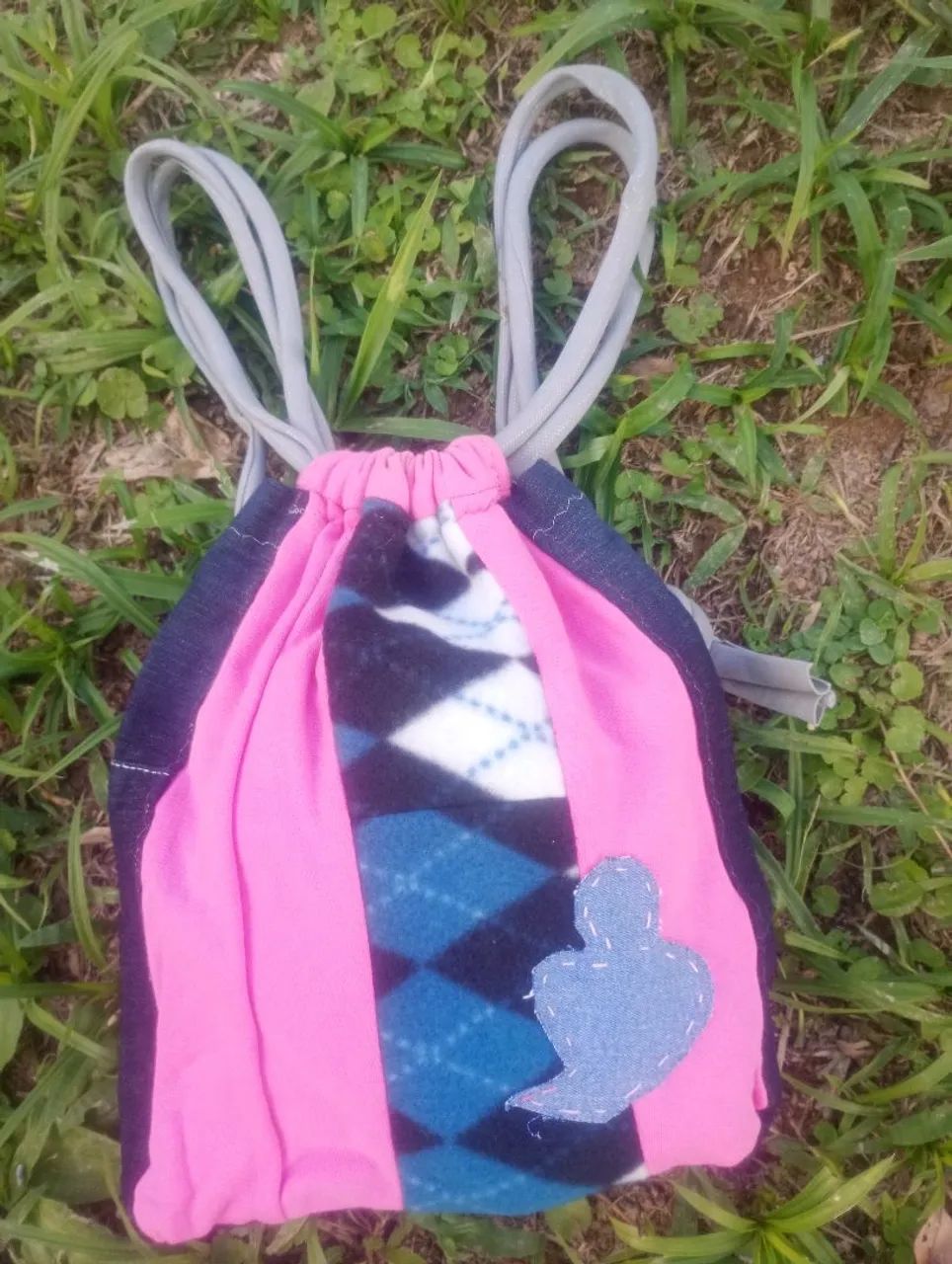 Mochila retalhos  de moletom  - Foto 2