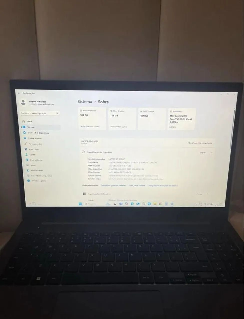Notebook Samsung i3 10ª geração - Foto 4
