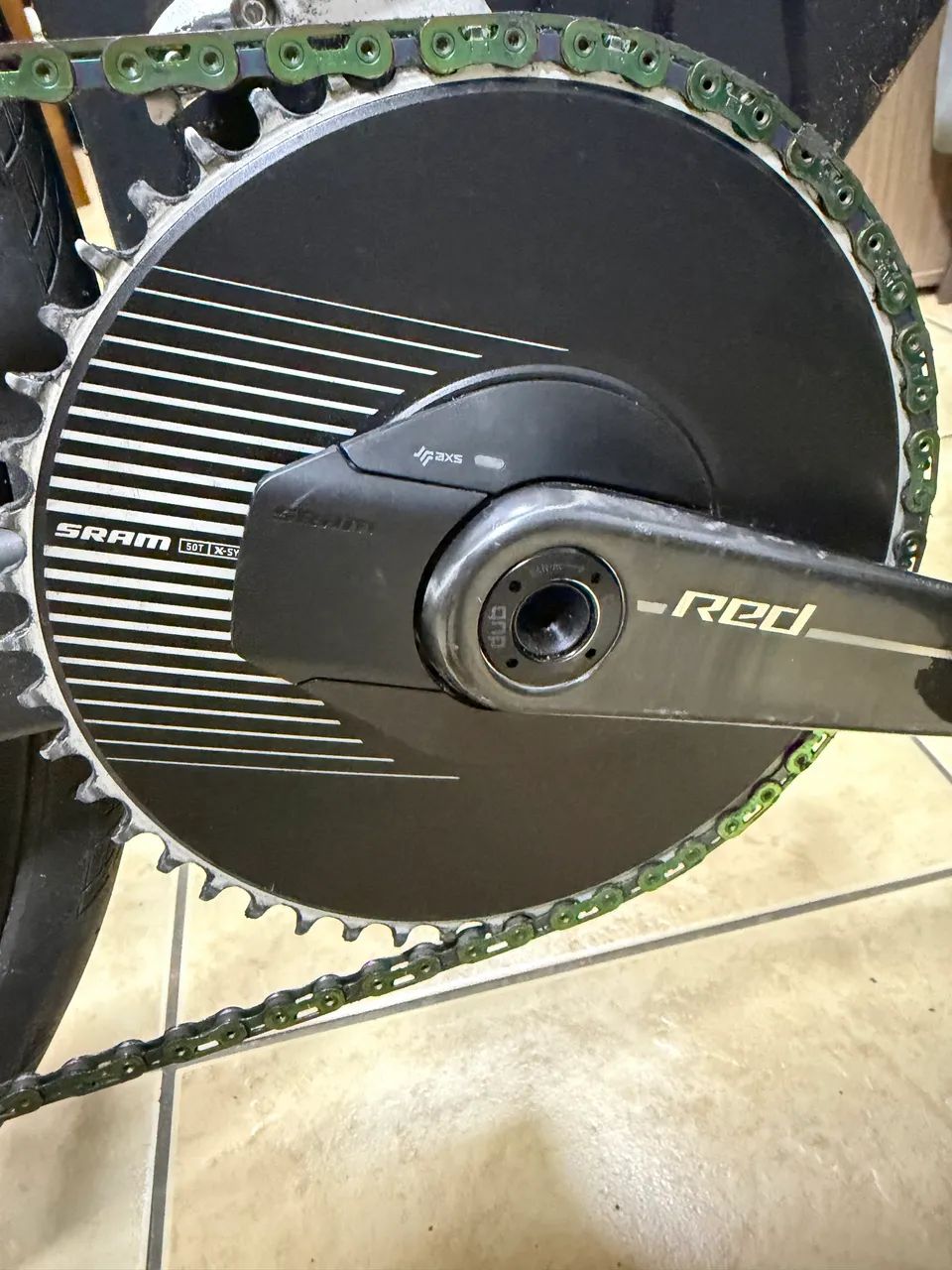 Coroa Sram Red 50T com potência - Foto 2