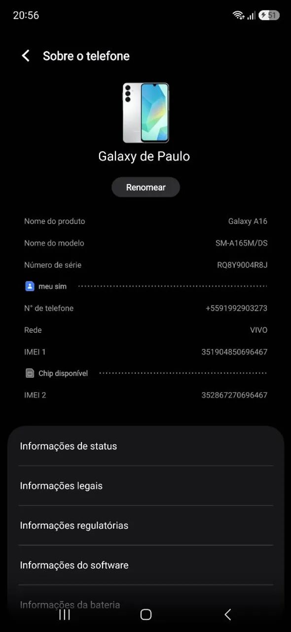 A16 256G e 4,6,8 de Ram top - Foto 3