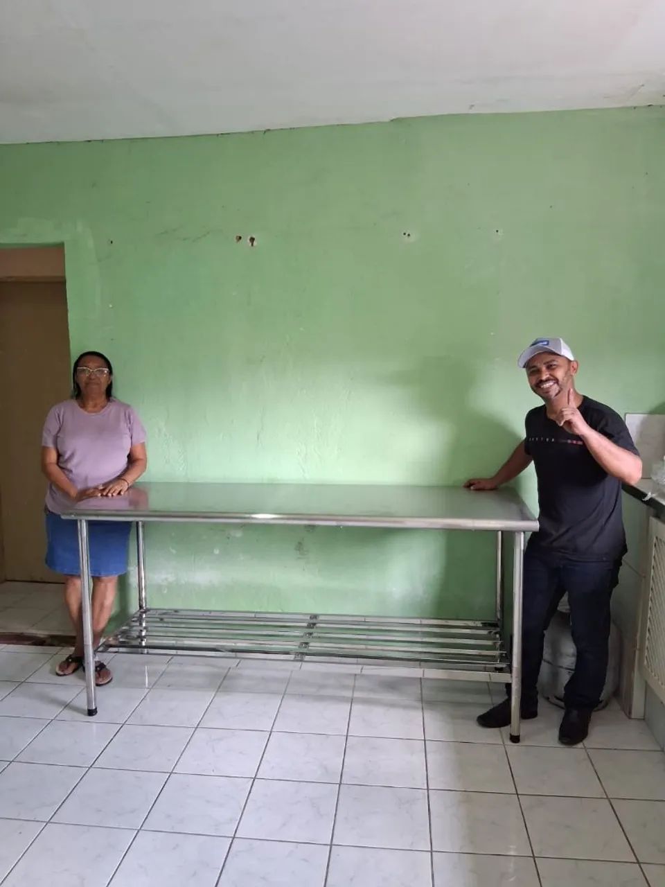 MESA DE MANIPULAÇÃO INOX 1.90 METRO IMECA 