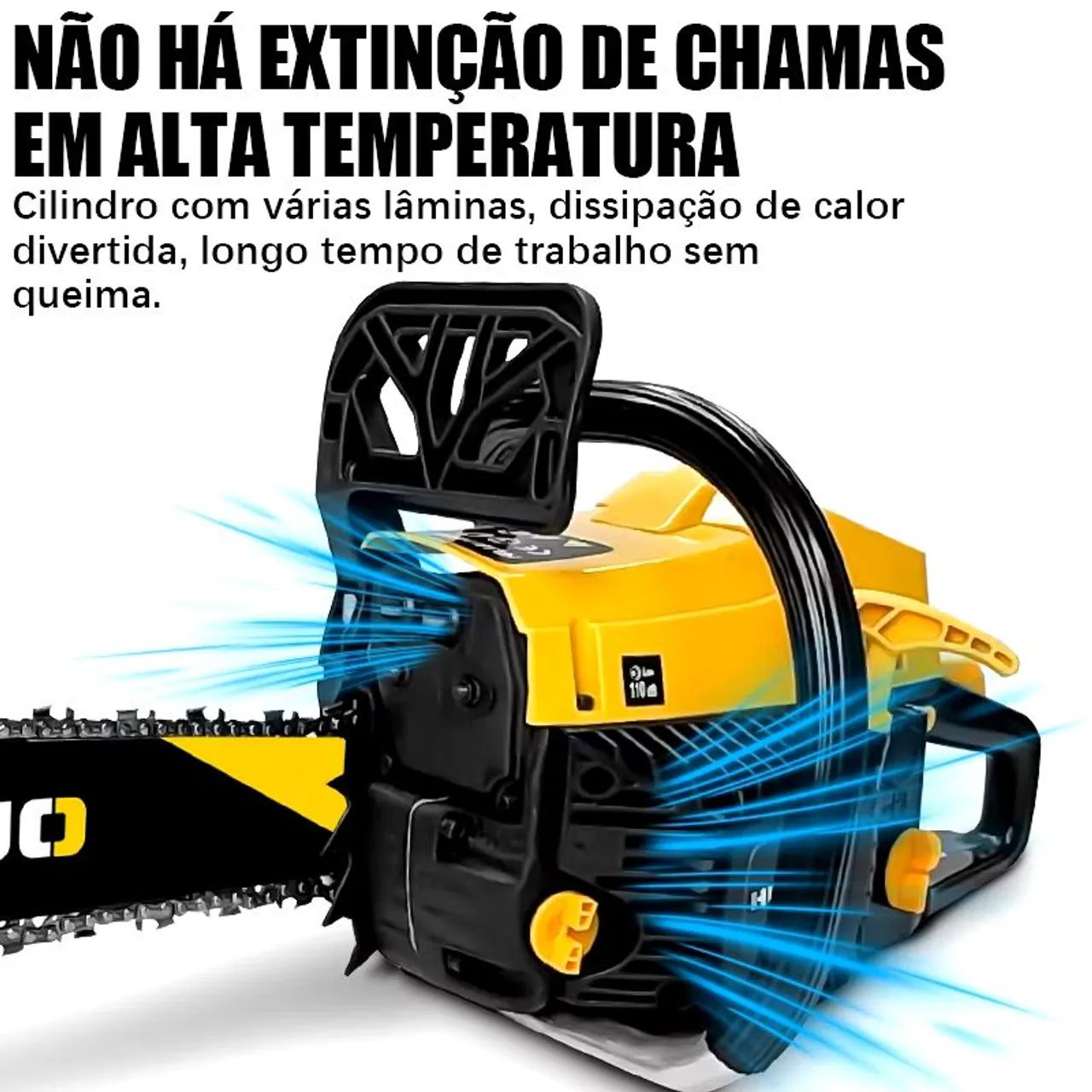Polegadas 52CC Motosserra Portátil Gasolina Serra Elétrica De Aço Original.