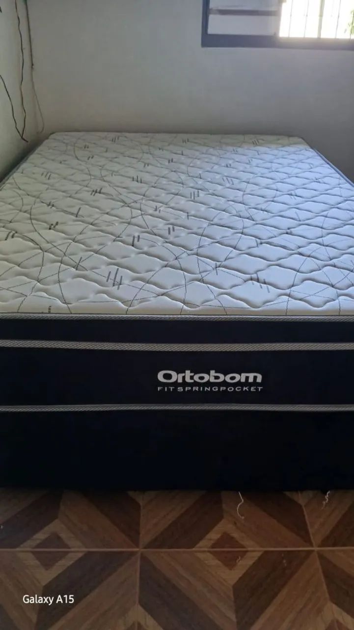 Cama box ortobom de casal 