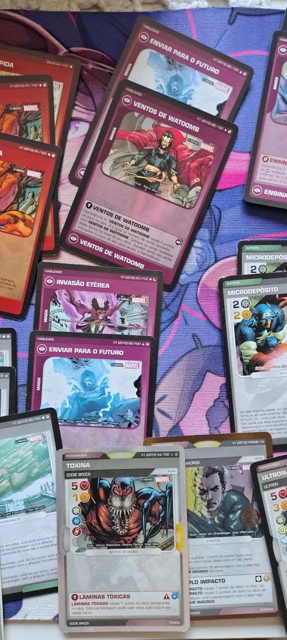 Lote Marvel Battle Scenes +500 cartas - Foto 4