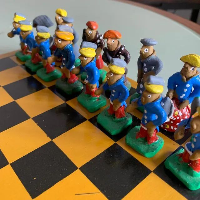 Peça de decoração tabuleiro de xadrez do cangaço - Foto 5