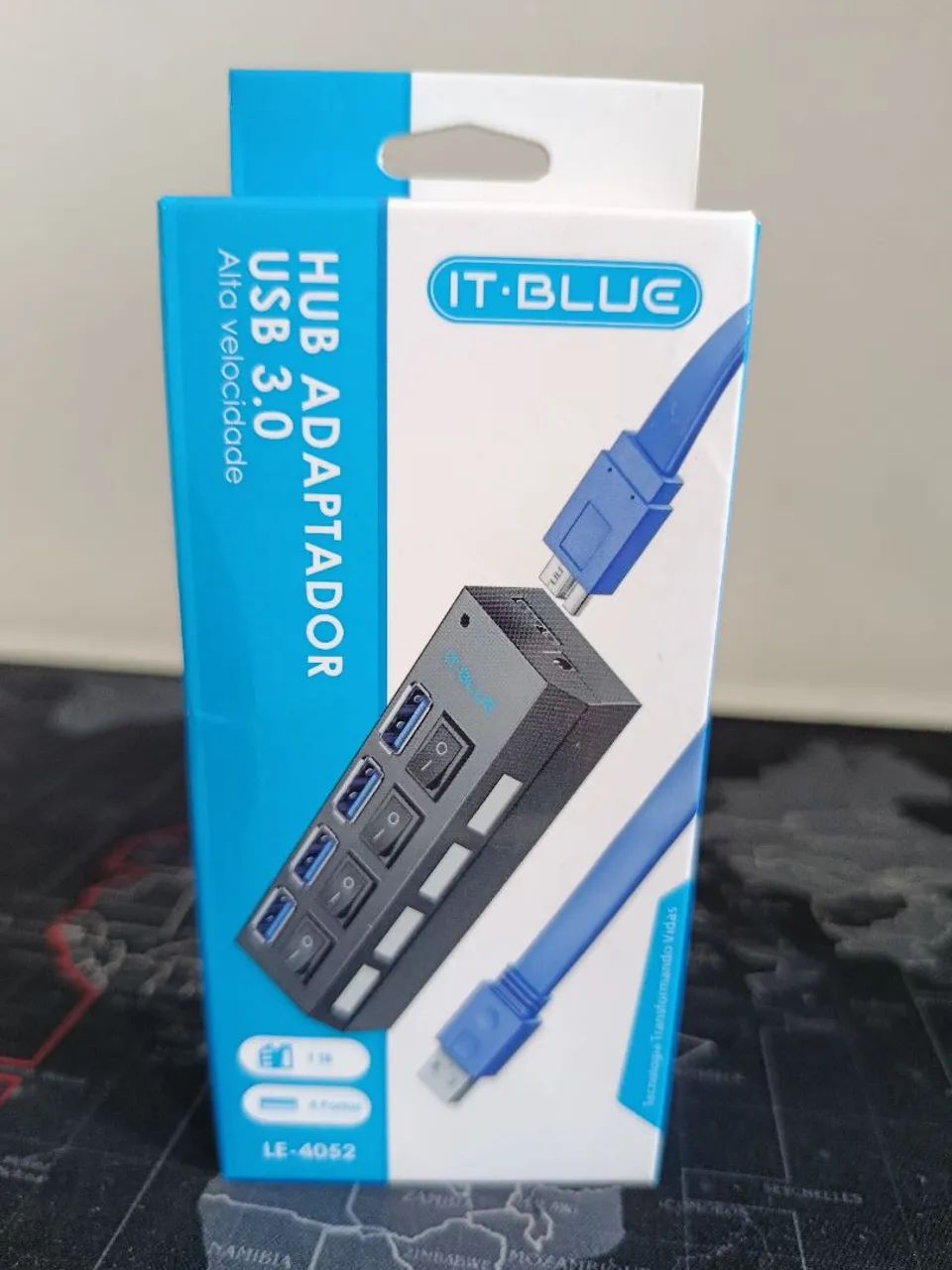 HUB USB 3.0 com 4 portas de alta eficiência / SUPER OFERTA 