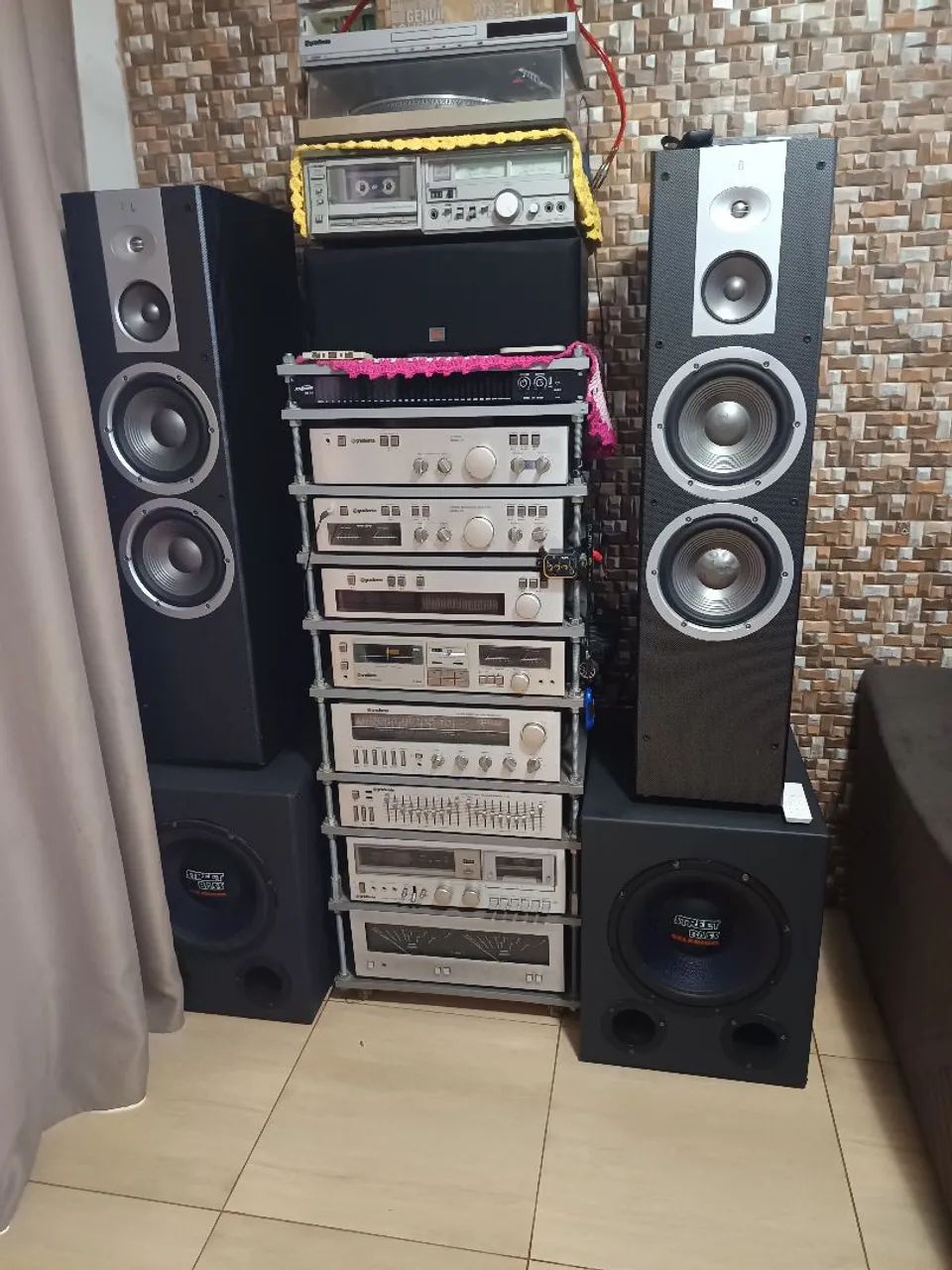 Conjunto de som gradiente e jbl