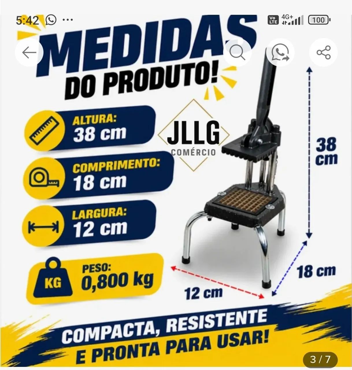 CORTADOR DE BATATA NOVO - Foto 3