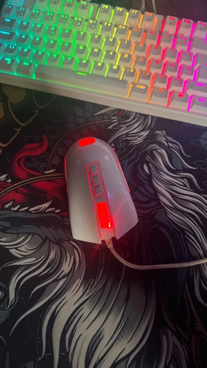 Mouse gamer redragon cobra branco - Foto 2