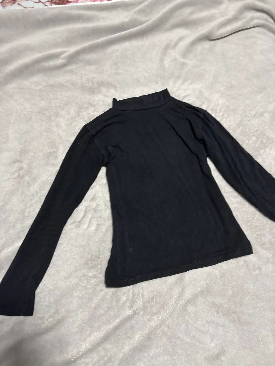 blusa slim preta pp - Foto 2