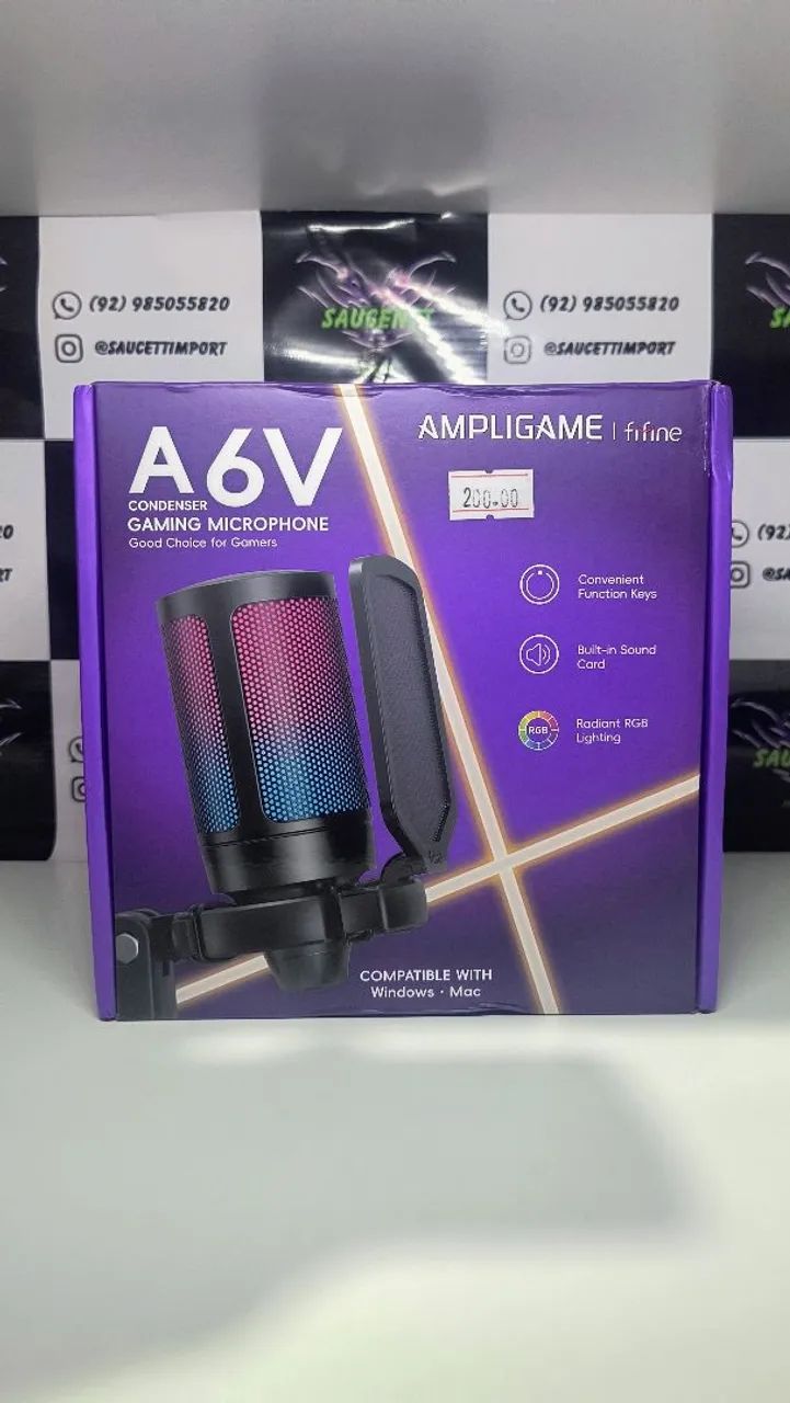 microfone FIFINE AmpliGame A6V