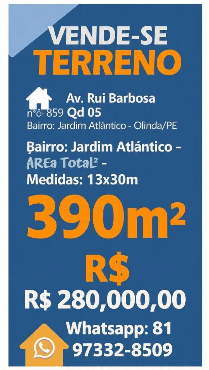 Vendo terreno em área nobre