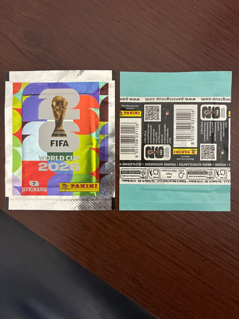Pacotes de figurinha Copa 2026 italianos