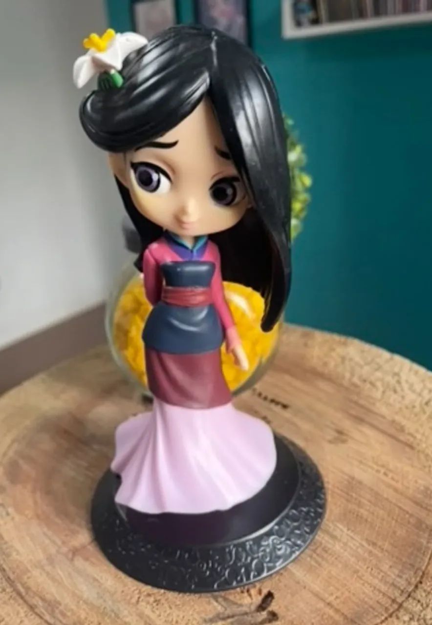 Boneca Princesa Disney Mulan15cm - Novo