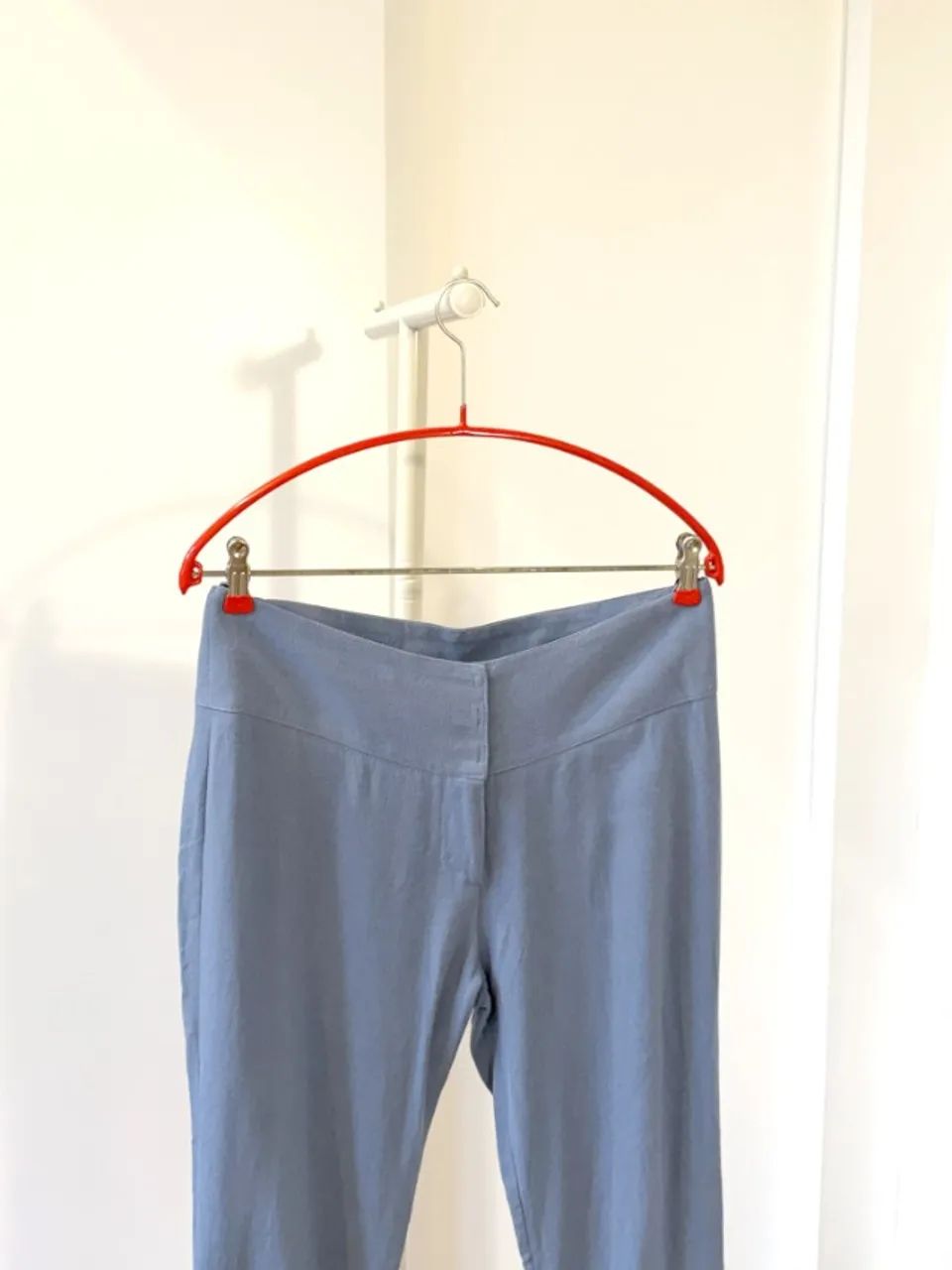 Calça Super Suite linho azul 38 - Foto 2