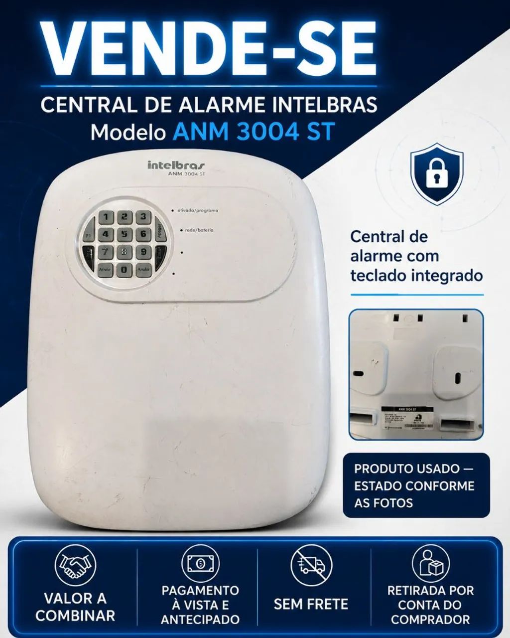 Central de Alarme Intelbras ANM 3004 ST