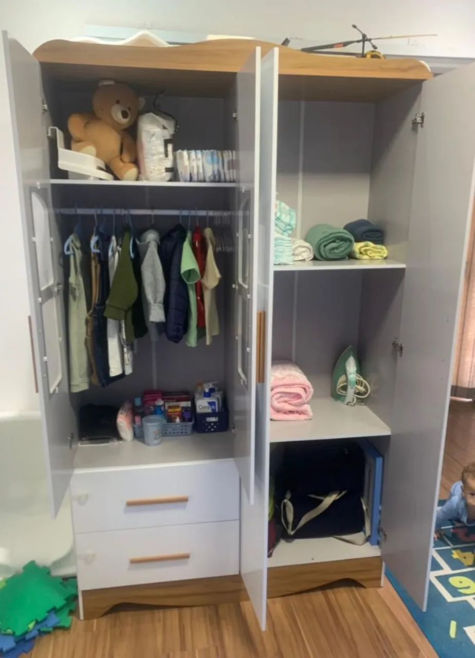 Guarda Roupa Bebê Peroba Lisi - Foto 2