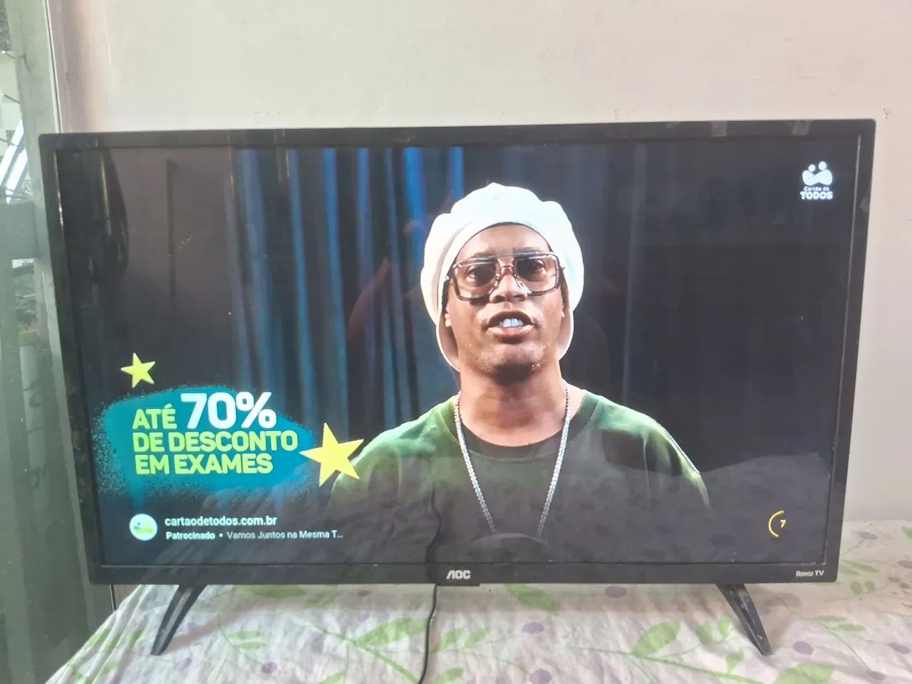 Smart TV aoc roku 32 polegadas  - Foto 4